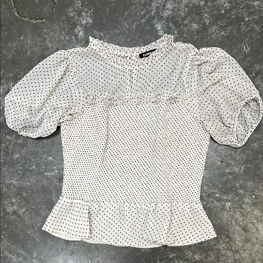 Express Polka Dot Blouse